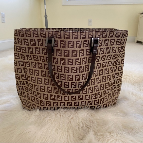 Handbags - Fendi small zucca tote